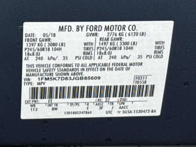 2018 Ford Explorer XLT