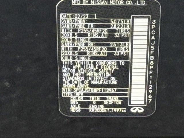 2023 INFINITI QX50 SPORT