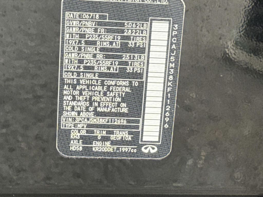 2019 INFINITI QX50 ESSENTIAL