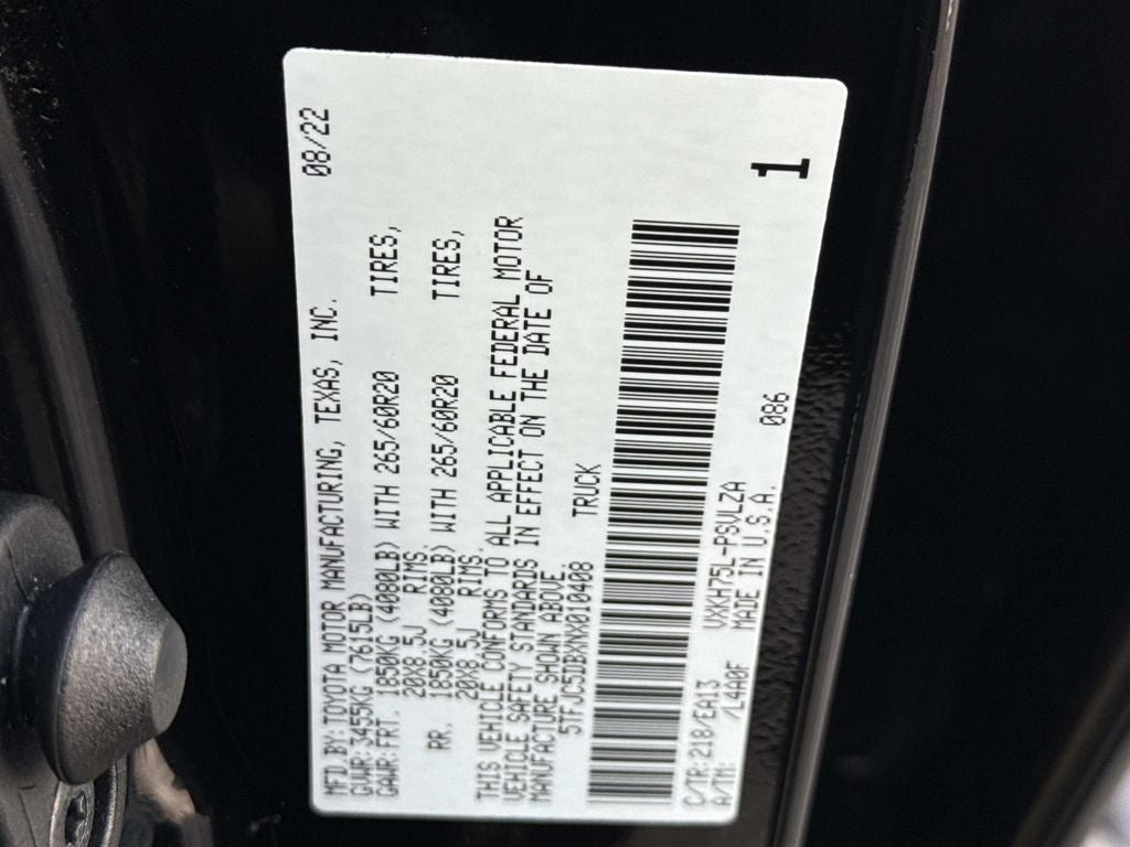 2022 Toyota Tundra Hybrid Limited