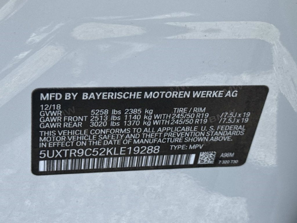 2019 BMW X3 xDrive30i