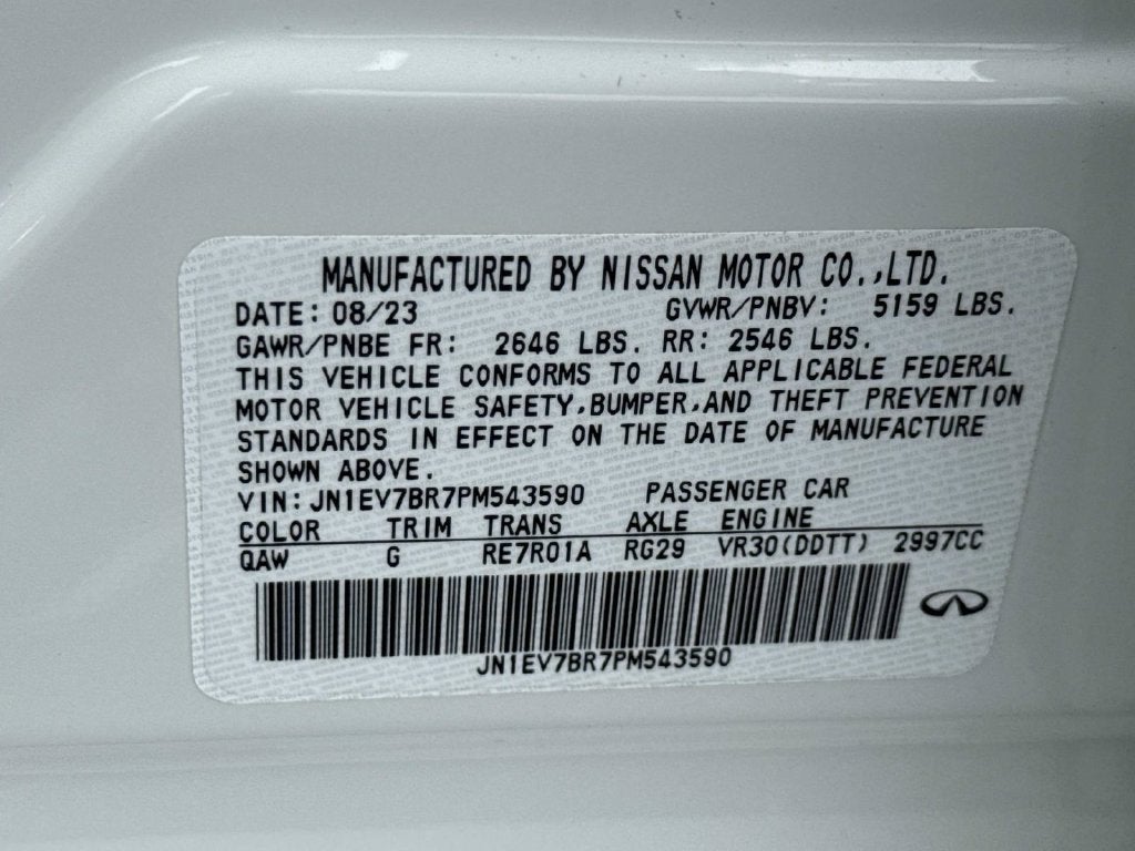 2023 INFINITI Q50 LUXE