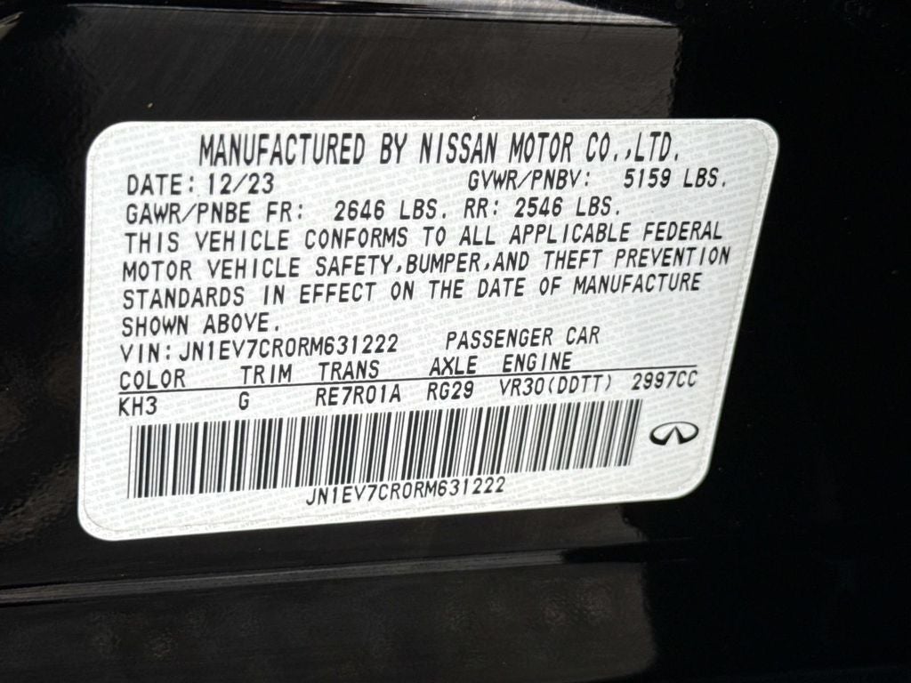 2024 INFINITI Q50 SENSORY