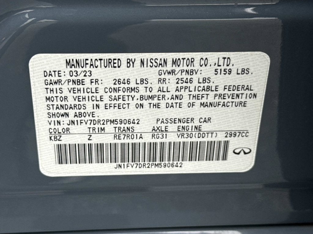 2023 INFINITI Q50 Red Sport 400