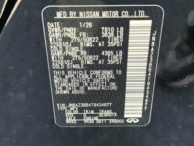 2026 INFINITI QX80 LUXE