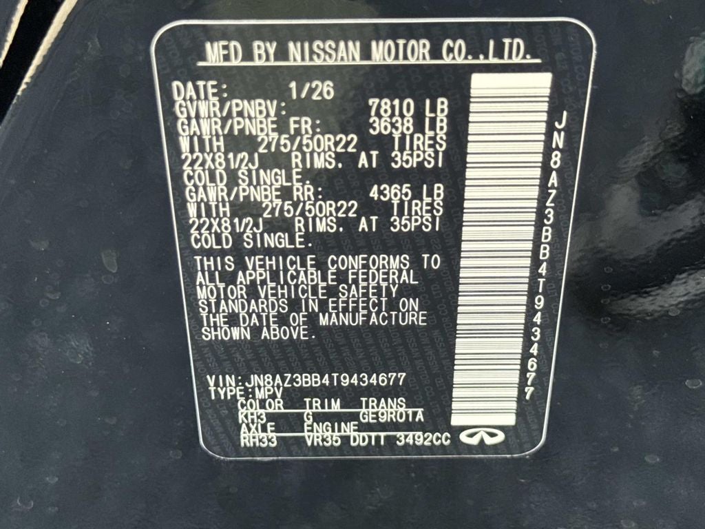 2026 INFINITI QX80 LUXE