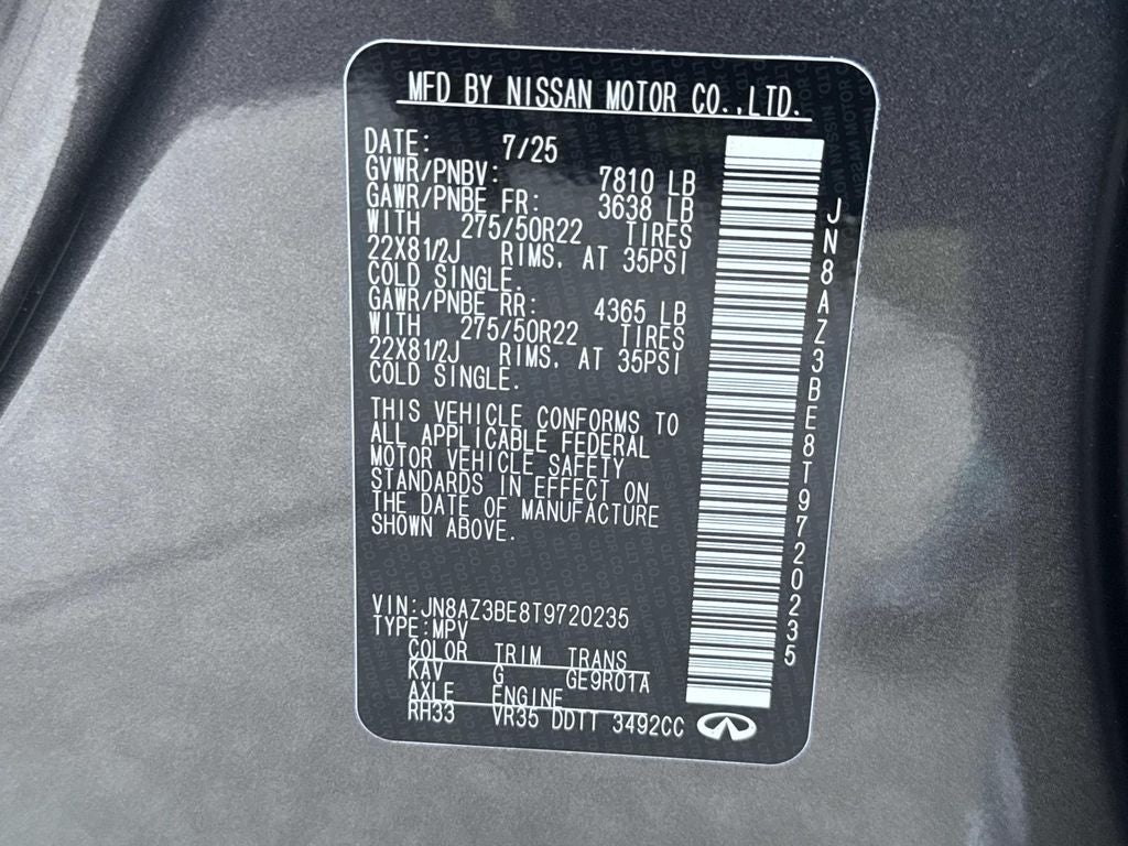 2026 INFINITI QX80 LUXE