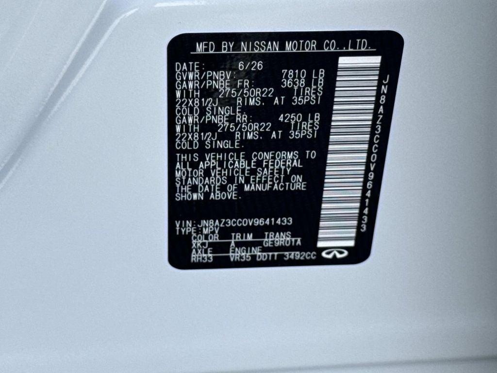 2027 INFINITI QX80 AUTOGRAPH