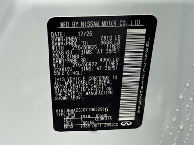 2026 INFINITI QX80 AUTOGRAPH