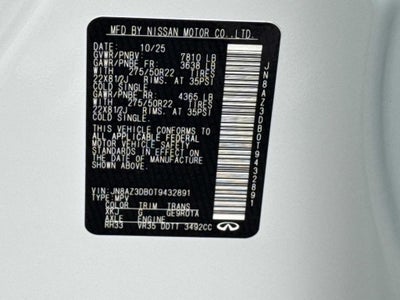 2026 INFINITI QX80 SPORT