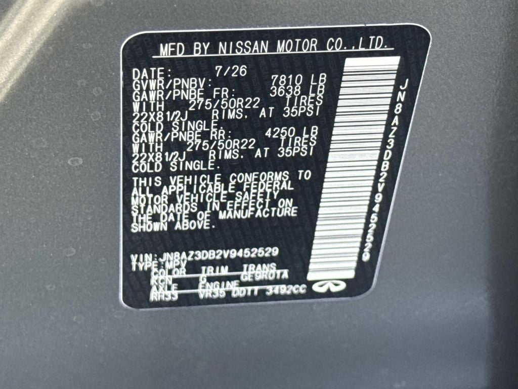 2027 INFINITI QX80 SPORT
