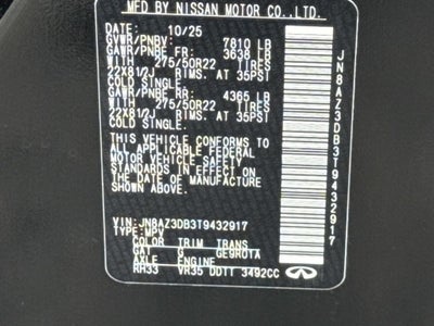 2026 INFINITI QX80 SPORT