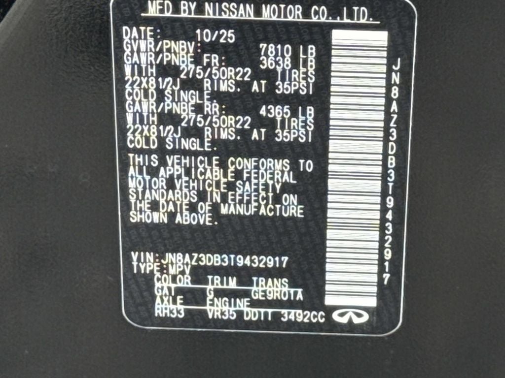 2026 INFINITI QX80 SPORT