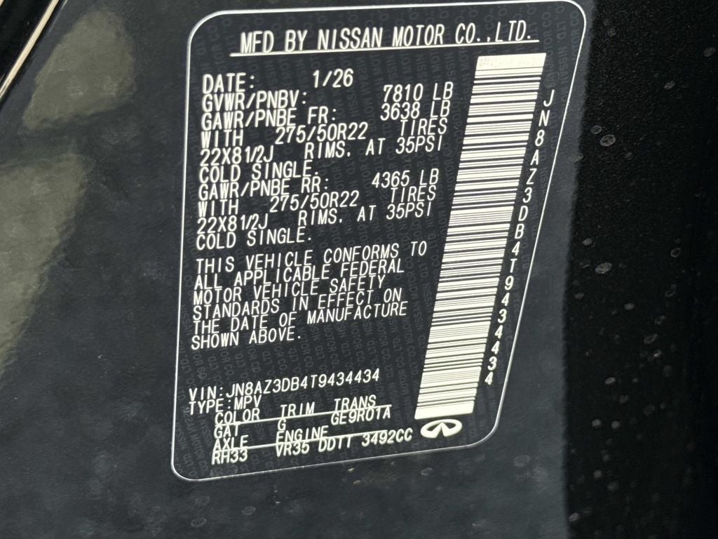 2026 INFINITI QX80 SPORT