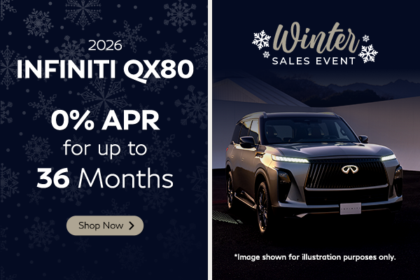 0% APR for up to 36 Months - QX80